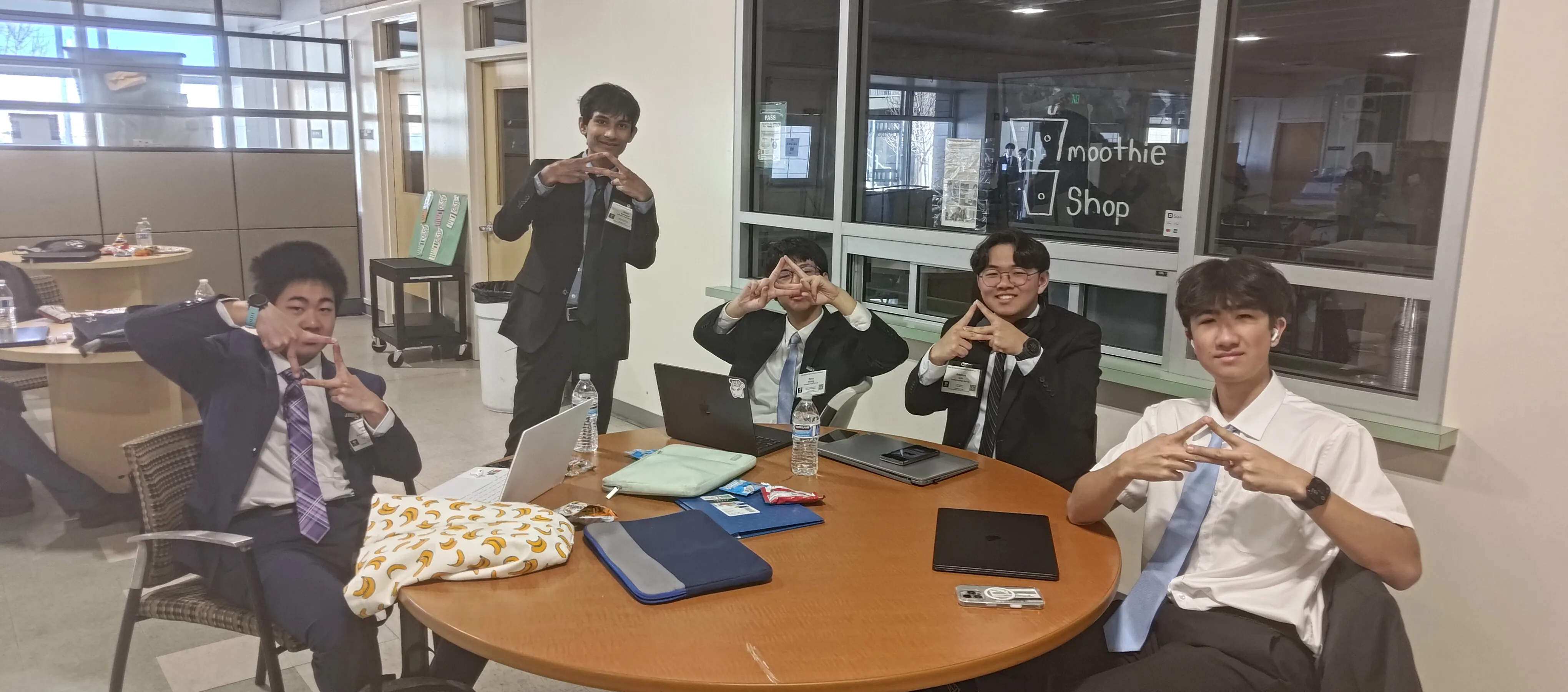 Irvington FBLA students working through a project